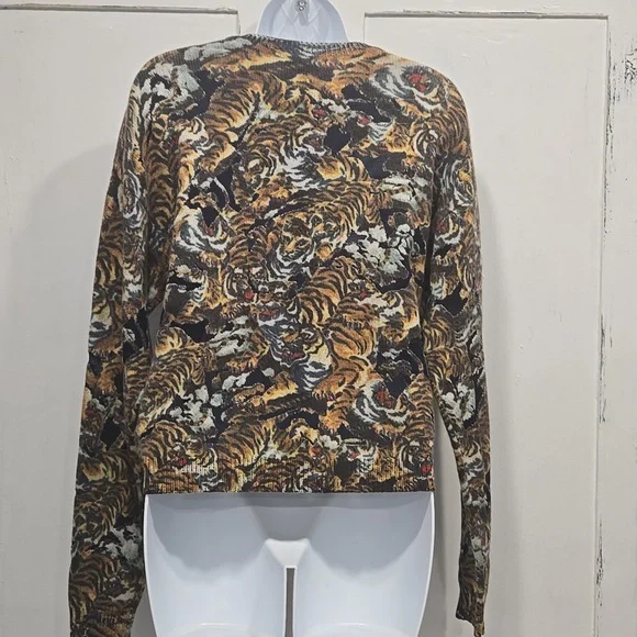 KENZO FLYING TIGER WOOL BLEND SWEATER SIZE LARGE.   #7358 - Picture 10 of 12